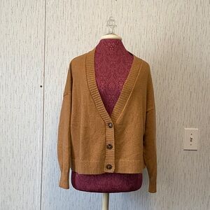 Wild Fable Light Brown Women's Cropped Cardigan Spring Work  Sizes L,XL,XXL